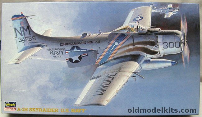Hasegawa 1/72 A-1H Skyraider - US Navy VA-52 'Knight Riders' USS Ticonderoga / VA-145, BP6 plastic model kit